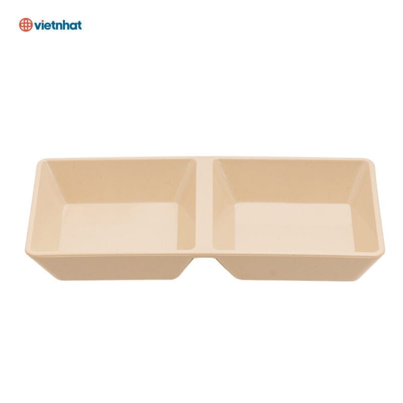 Đĩa chấm nhựa phíp vuông 2 ngăn Việt Nhật 1220 - anh chinh dien