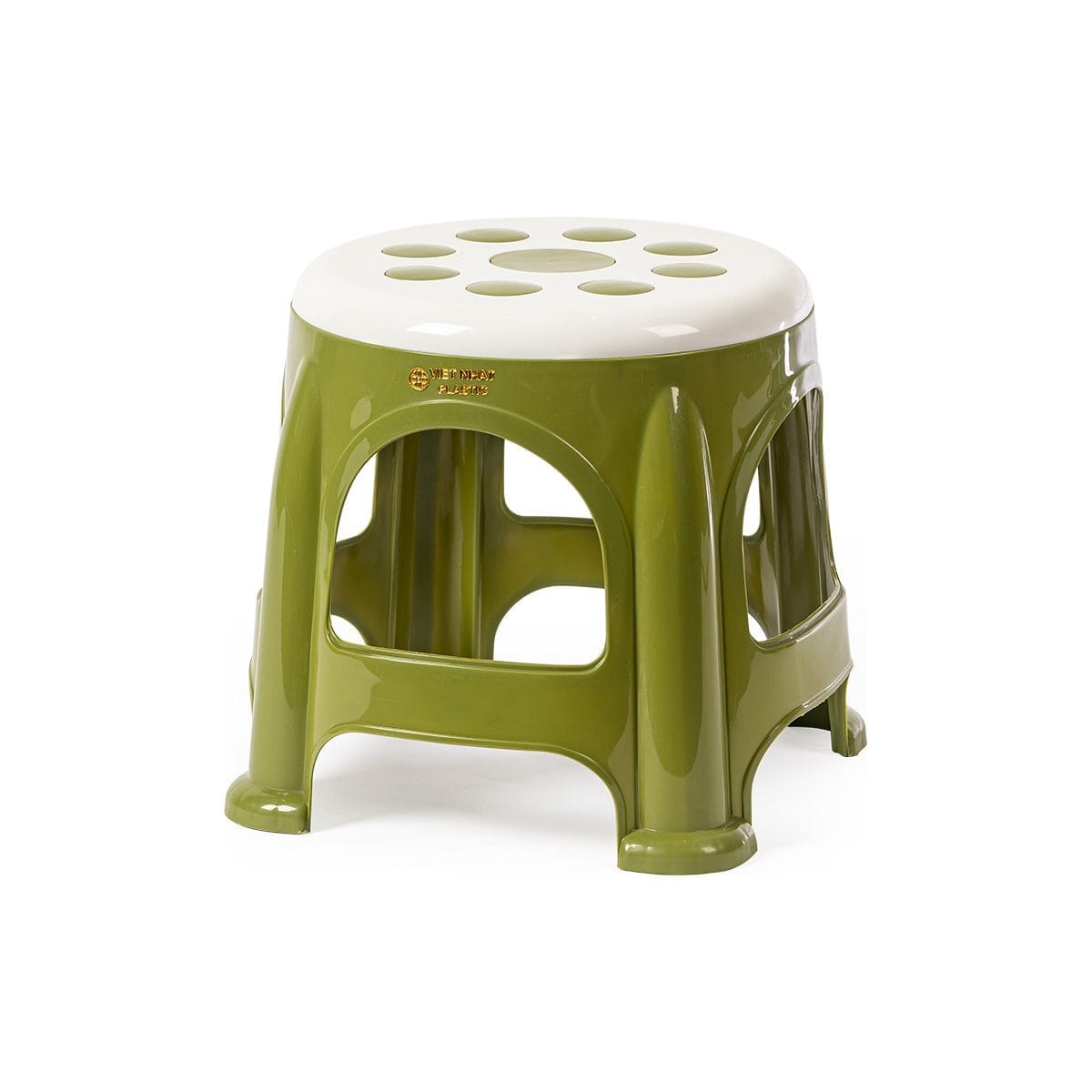 Ghế đẩu tròn hoa nhựa Việt Nhật 2065 3 Ghế đẩu tròn hoa nhựa Việt Nhật 2065 - goc nghieng