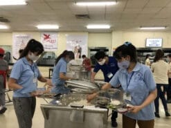 Tủ hâm nóng cơm canh 2 nồi 100 lít 4 bếp ăn công nghiệp