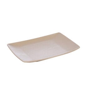 Đĩa chữ nhật vân gỗ đại nhựa Việt Nhật 1183 - goc nhin tren