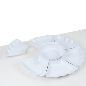 Bộ bát đĩa hoa mặt trời nhựa phíp Việt Nhật 6836 - goc nhin tren