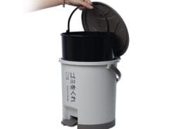 Bật rác tròn 10L Hokori 8066 - goc nhin tren