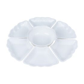 Bộ bát đĩa hoa mặt trời bé nhựa phíp Việt Nhật 6811 - goc nhin tren