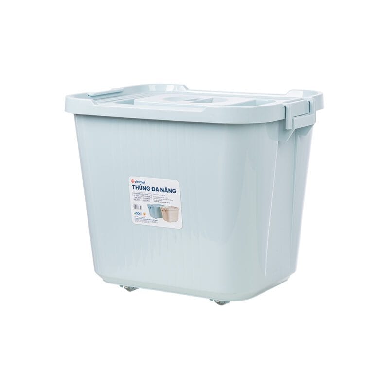 Thùng nhựa đa năng đại 5323 52 × 36 × Cao 30 cm Nhựa Việt Nhật chính hãng