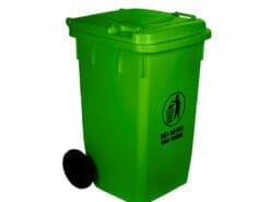 Thùng rác có bánh xe 120 lít Việt Nhật 5347 - Thùng rác công nghiệp 120 lít có bánh xe