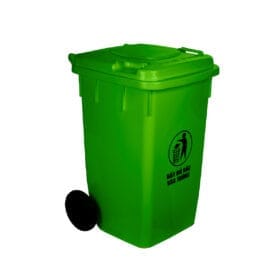 Thùng rác có bánh xe 120 lít Việt Nhật 5347 - Thùng rác công nghiệp 120 lít có bánh xe