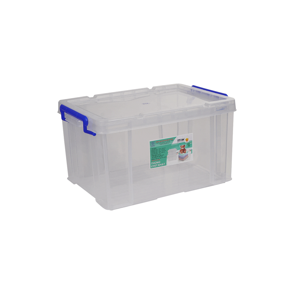Thùng nhựa chữ nhật bé Việt Nhật 5370 2 Thùng chữ nhật bé Việt Nhật 5370 - goc nhin tren