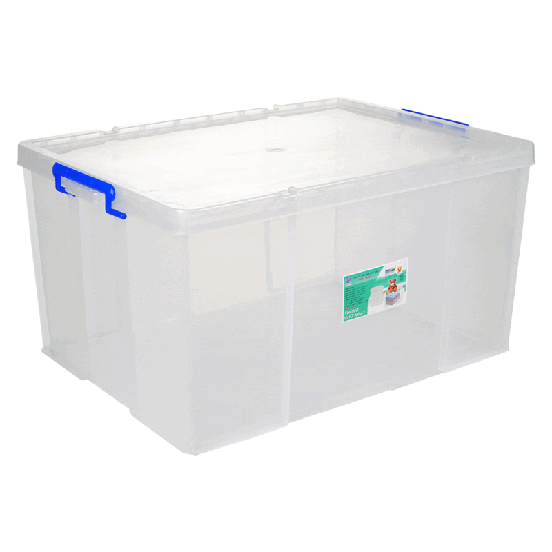 Thùng nhựa chữ nhật đại Việt Nhật 5373 75 × 52 × Cao 46 cm Nhựa Việt Nhật chính hãng
