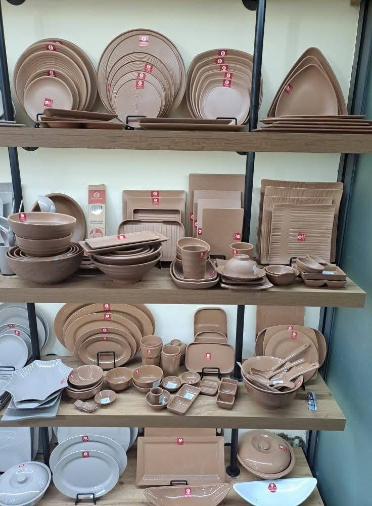 Bát đĩa melamine Superware màu Dark Brown