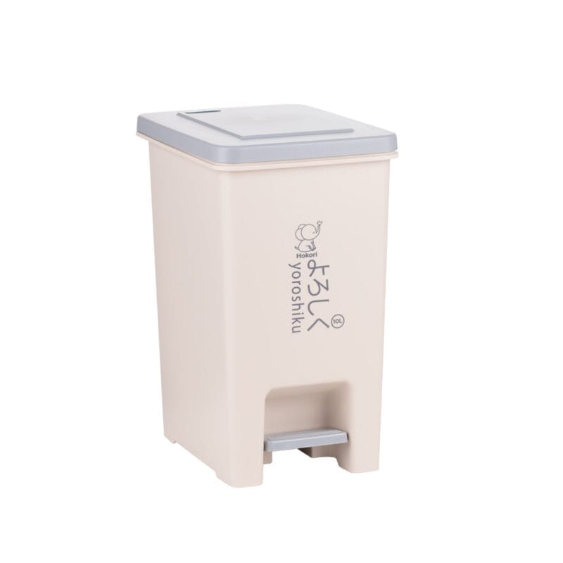 Thùng Bật rác vuông 10 lít Hokori 8061 25 × 23 × Cao 33 cm Nhựa Việt Nhật chính hãng