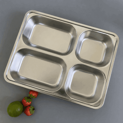 Khay cơm inox 4 ngăn