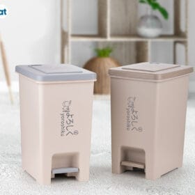 Màu sắc kết cấu Thùng Bật rác vuông 10 lít Hokori 8061 sẵn kho Hà Nội