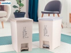 Bật rác vuông 20L Hokori 8063 - goc nghieng
