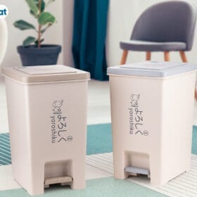Màu sắc kết cấu Bật rác vuông 20L Hokori 8063 sẵn kho Hà Nội
