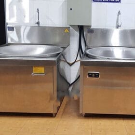 Kích thước thông số Bếp xào từ đơn mặt lõm, chảo rời 8kw (phiên bản 2) mã KGDV-MM2755