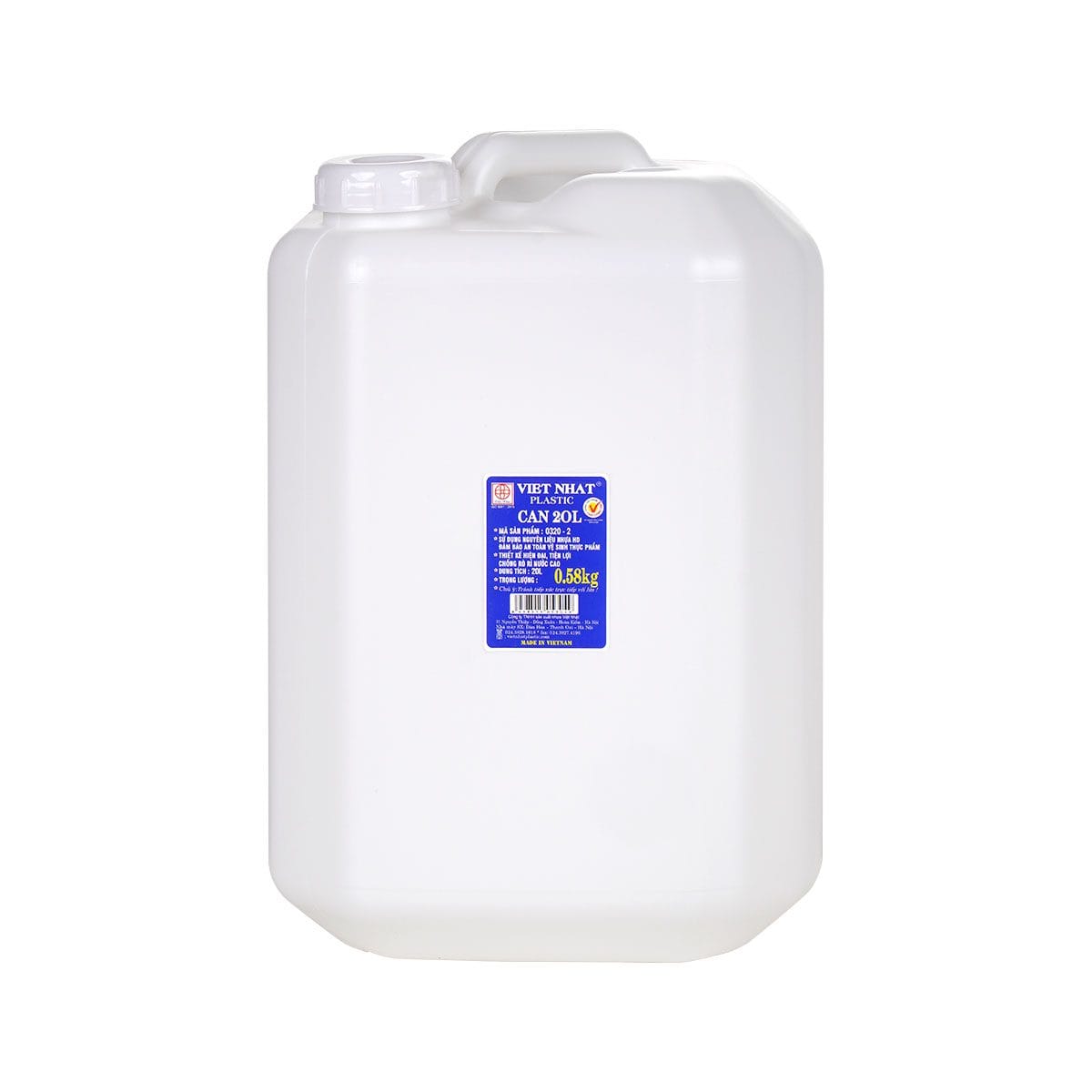 Can nhựa 20 lít 0.58KG Việt Nhật 0320-2 - Giá sỉ tận kho