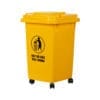 Thùng rác có bánh xe 60 lít Việt Nhật 5345 - Thùng rác nhựa 60 lít có bánh xe cho căn tin, nhà máy
