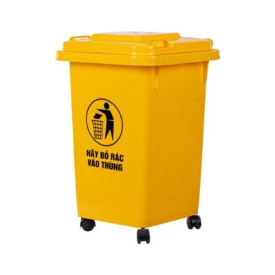 Thùng rác có bánh xe 60 lít Việt Nhật 5345