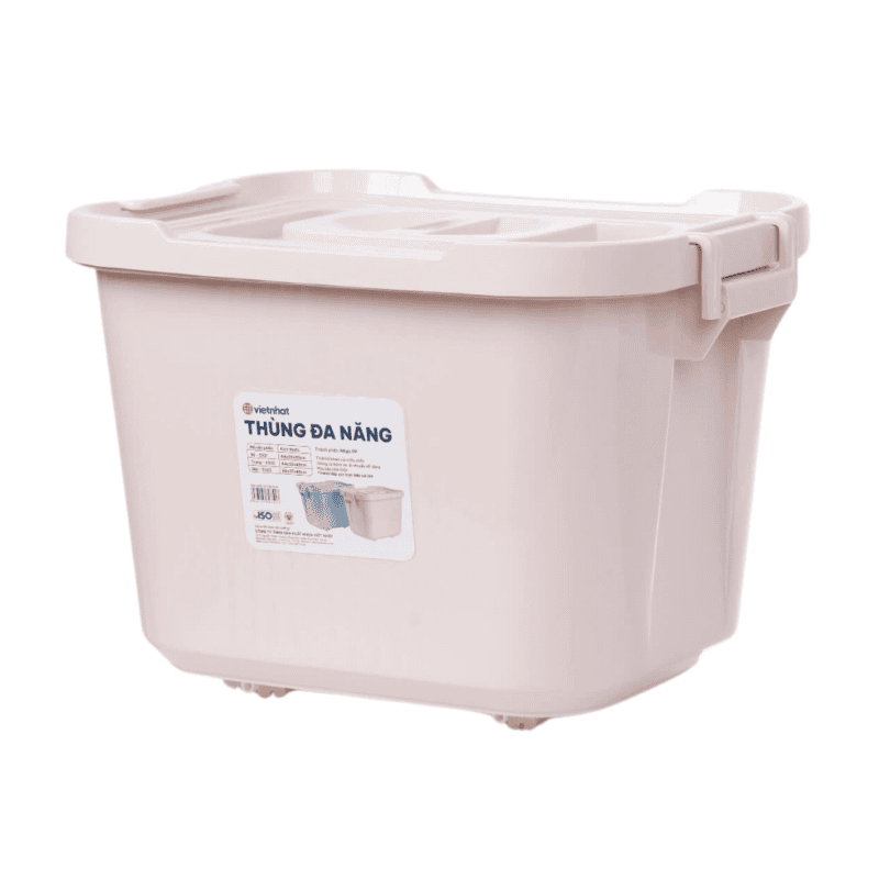 Thùng nhựa đa năng bé 5321 38 × 26 × Cao 22 cm Nhựa Việt Nhật chính hãng