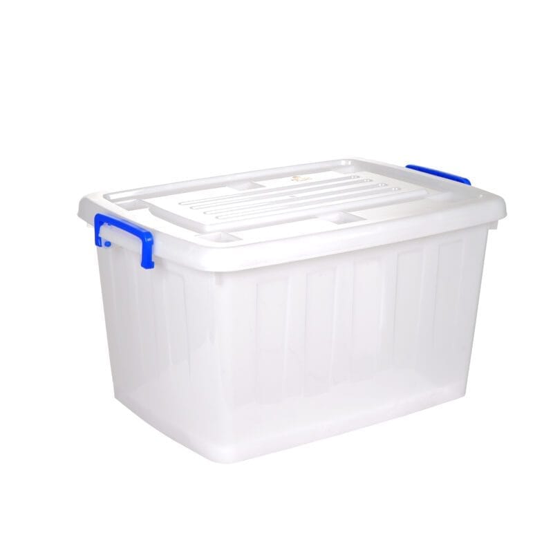 Thùng nhựa chữ nhật 65L có nắp Việt Nhật 5334 58 × 40 × Cao 33 cm Nhựa Việt Nhật chính hãng