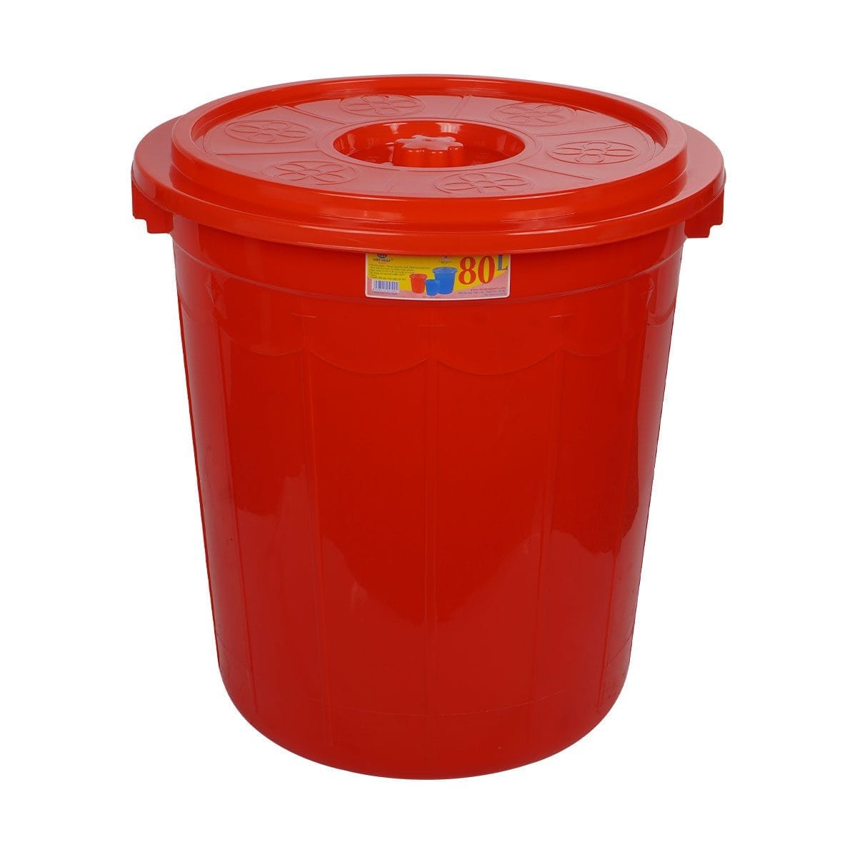 Thùng nhựa 80 lít có nắp Việt Nhật 5368