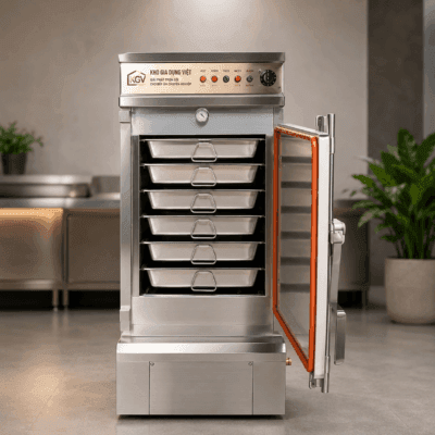 Tủ nấu cơm công nghiệp 6 khay