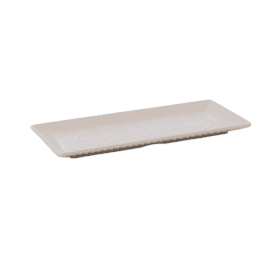 Đĩa chữ nhật vân gỗ nhựa Việt Nhật 1184 - goc nhin tren