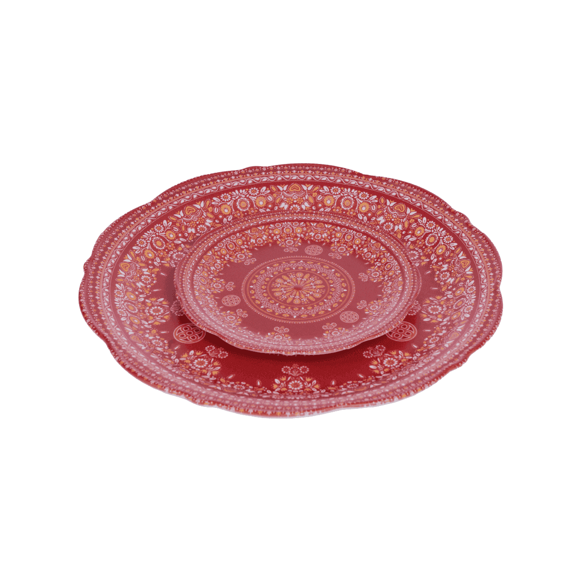 Đĩa nhựa phíp hoa Việt Nhật 3T5-1155 🍽️ Quán Ăn 3 Đĩa nhựa phíp hoa Việt Nhật 3T5-1155 - goc nghieng