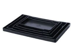 Khay chữ nhật vân gỗ nhựa Việt Nhật 5716 - goc nhin tren