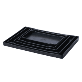 Khay chữ nhật vân gỗ nhựa Việt Nhật 5719 - goc nghieng