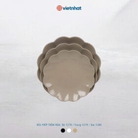 Đĩa nhựa phíp tròn hoa đại Việt Nhật 1280 - goc nhin tren