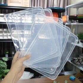 Nắp Khay Cơm Inox 28x22cm Giữ Nhiệt Chống Bụi — ảnh thu nhỏ 1
