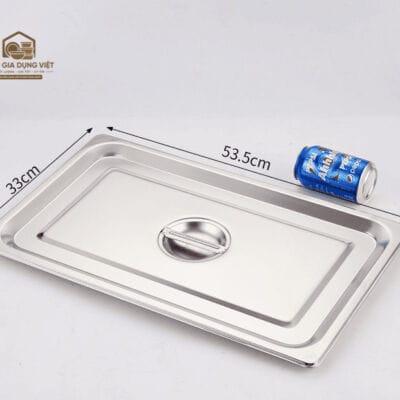 Nắp Khay Inox GN 1/2 Đựng Topping