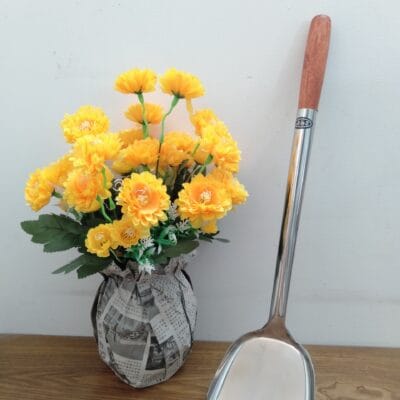 Sạn Thợ Inox Cán Gỗ Vừa
