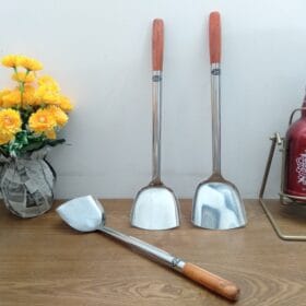 Sạn Thợ Inox Cán Gỗ Lớn - Ảnh 1