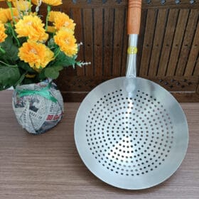 Vợt Xương Inox Cán Gỗ 24cm - Ảnh 1
