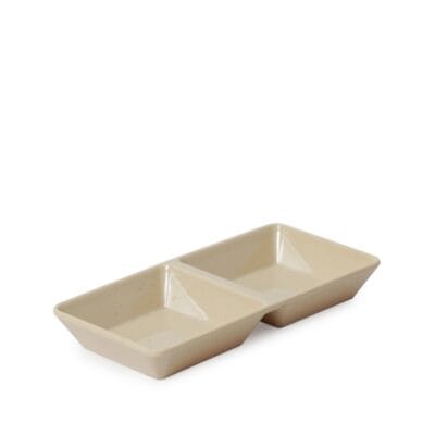 Chén Chấm 2 Ngăn C103 Màu Kem Fataco Melamine