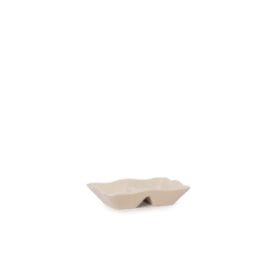 Chén Chấm 2 Ngăn C104 Fataco melamine màu kem 10.4 x 8.2 x 2.3 cm
