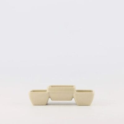 Chén Chấm Nhựa Melamine 3 Ngăn Nâu Đá Superware CTD6419 Cao Cấp