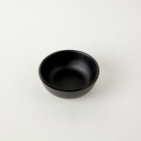 Chén Chấm C124N màu đen nhám Fataco melamine Ø 8.3 x 3.5 cm