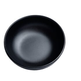 Chén Chấm CC57N màu đen nhám Fataco melamine 7.5 x 2.5cm
