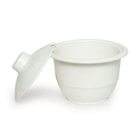 Chén Có Nắp HU44 Fataco melamine trắng 8.5 x 7.4 cm
