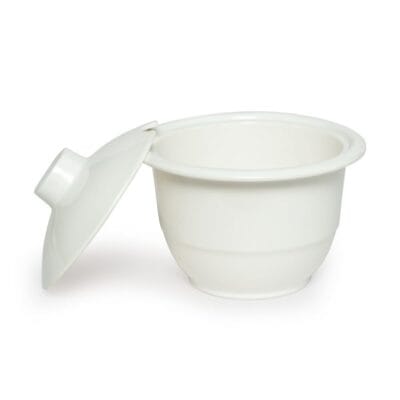 Chén Có Nắp HU44 Fataco Melamine Trắng 2 Cỡ