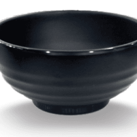 Chén Cơm Tròn BV108-4.5 Superware melamine đen nhám 11.5 x 11.5 x 6 cm