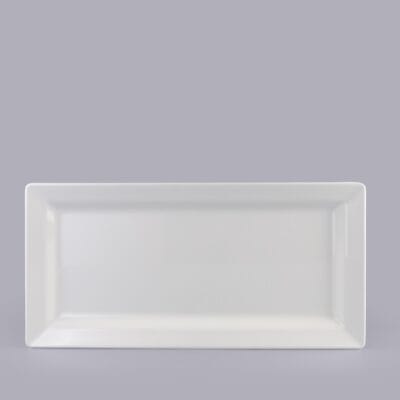 Dĩa Chữ Nhật Dày Superware Melamine Trắng Sứ 4 Cỡ