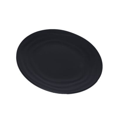 Dĩa Cạn Gân DCG 06N Màu Đen Nhám Fataco Melamine
