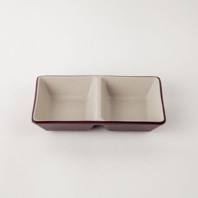 Dĩa Chấm 2 Ngăn C119N Nhám Hai Lớp Fataco Melamine