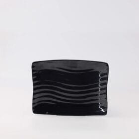 Dĩa Chữ Nhật PV063-8 Superware melamine đen bóng 20 x 15.5 x 2.5 cm