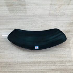 Dĩa Chữ Nhật Cong DCQ28N màu đen nhám Fataco melamine 29.8 x 11 x 2.4cm