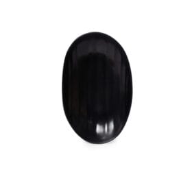 Dĩa Oval DOV màu đen nhám Fataco melamine 18.1 x 11.2 x 3.0 cm